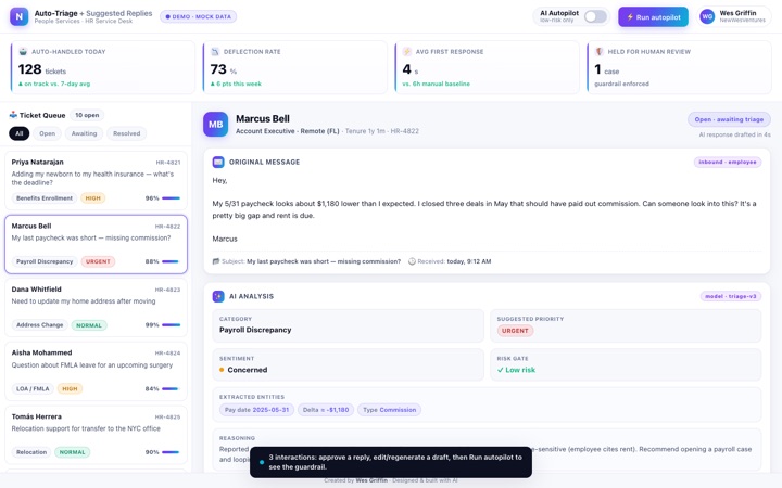 Auto-triage demo